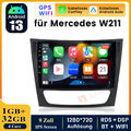 9" Android 13 Car Radio GPS Navigation for Mercedes-Benz E-Class W211 CLS-W219