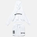 Givenchy Kinder weiß Logo bestickt Rock & Hoodie Set 6 Jahre