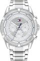 Tommy Hilfiger Damenuhr Quarzuhr Armbanduhr Wasserdicht 40 mm silber