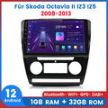 1+32G Android12 Für Skoda Octavia II 2008-2013 Autoradio GPS Nav Sat Stereo DAB+