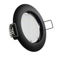 LED Einbaustrahler schwarz Einbaurahmen Set Einbauleuchte Spot dimmbar GU10 230V
