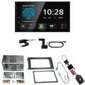 Kenwood DMX-5020DABS CarPlay Android Auto Einbauset für Porsche Cayenne bis 2006