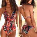 Damen Push Up Bikini Monokini Einteiler Bademode Sommer Badeanzug Schwimmanzug