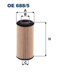 FILTRON Ölfilter OE 688/5 Filtereinsatz für VW GOLF 8 CD1 DA1 TIGUAN AD1 AX1 CG5