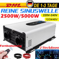 2500W 5000W Max 12V 24V 48V - 230V Reiner Sinus Spannungswandler Wechselrichter