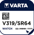 10x VARTA V319 Watch Uhrenzelle Batterie SR 527 SW 22mAh 1,55 V 10x 1er Blister