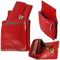 Branco Leder Kellnerset Kellnergeldbörse Kellnerholster Kellner Tasche rot neu