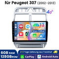 128G Für Peugeot 307 307CC 307SW 2002-2013 Autoradio Android 13 GPS Navi Carplay