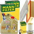 MANN INSPEKTIONSKIT+6L CASTROL 5W30 ÖL passend für VW GOLF 8 PASSAT B8 AUDI SEAT