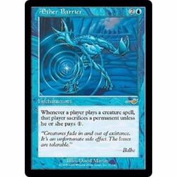 + Aether Barrier near mint englisch Nemesis Rare MtG Magic the Gathering +