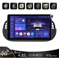 Für Fiat 500 2007-2015 7" Android 8Kern Carplay Autoradio GPS WIFI 4+32G DSP 4G