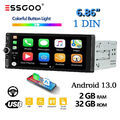 32G Android 13 Autoradio 6.86" 1 DIN Mit Carplay GPS NAVI RDS Bluetooth Wifi USB