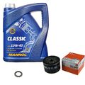 MAHLE ÖLFILTER 5 L MANNOL Classic 10W-40 für Renault Scénic III 1.6 16V Dacia