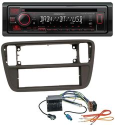 Kenwood MP3 CD USB Bluetooth DAB Autoradio für VW Up (AA, AAN, 2011-2016)