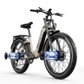 26'' Doppelmotor ebike Elektrofahrrad Samsung 48V 2000W Fatbike Vollfederung MTB