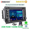 Für Audi A4 8E S4 B6 B7 RS4 32G Android 13 Carplay Autoradio GPS NAVI RDS Kamera