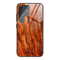Handy Hülle Für Samsung S24 S23 Ultra S22 A14 A53 A54 Holzmuster Glas Case Cover