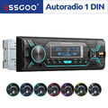 ESSGOO Autoradio Single 1 DIN mit Bluetooth FREISPRECH MP3 FM USB SD AUX OHNE CD