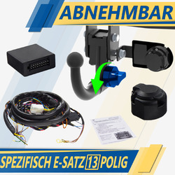 AHK abn.+ES 13p spez für Volkswagen VW Passat B7 3C/36 Variant 10-14