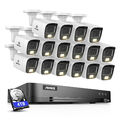 ANNKE 16CH 8MP Überwachungskamera Set 4K DVR Farbnachtsicht Smart Search H.265+