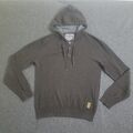 QS by s.Oliver Herren Sweatshirt  Kapuze Pullover Hoodie Freizeit  Gr M Braun 