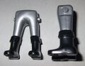 11801, Lange Hose, silber, Stulpenstiefel, schwarz