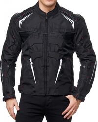 Herren Motorrad Textil Cordura Jacke mit Protektoren