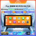 Autoradio 8Core 8+128GB Bluetooth 5.0 Für BMW X3 F25 F26 CarPlay Android 14 WIFI