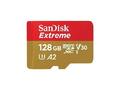 SanDisk Extreme 128 GB microSDXC Speicherkarte Kit (2022) bis 190 MB/s, C10, U3