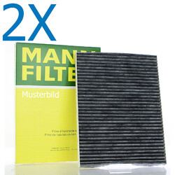 2x Mann-Filter Innenraumfilter Pollenfilter Filter Innenraumluft CU 2435