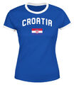 Damen WM-Shirt Kroatien Croatia Hrvatska WM Fußball Weltmeisterschaft 2018