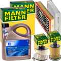 MANN INSPEKTIONSPAKET+5L ORIGINAL 5W-30 ÖL passend für OPEL INSIGNIA A 2.0 CDTI