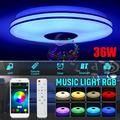 RGB LED Deckenlampe mit Bluetooth Musik Lautsprecher Fernbedienung Dimmbar Lampe