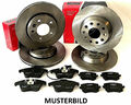 Bremsen Set Bremsscheiben + Beläge VORNE + HINTEN für VW Golf 7 GTI R Audi S3