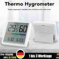 Wetterstation Uhr Wecker Thermometer Hygrometer Temperaturmesser Luftfeuchte DE