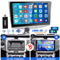 DAB+ 10" Android 13 Carplay Autoradio 4+64G Für VW Passat B6 B7 CC 10-15 GPS Cam