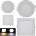 LED Lichtpanel QCP 12-30cm 2900-4200K EINBAULEUCHTE Flach 12mm Strahler 6-24W