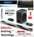 ULTIMEA S80 5.1.2 Dolby Atmos Soundbar 520W mit BassMX Subwoofer HDMI IN/eMRC 4K