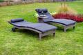 MX Gartenliege 5 tlg. Andalusia Set. Poolliege Rattanliege Relaxliege Liegeset