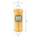 UFI ÖLFILTER 25.080.00 FÜR AUDI VW PORSCHE Q5 + VAN + A5 + CABRIO 04-18