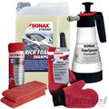 SONAX AUTOWÄSCHESET+FOAM SPRAYER+SHAMPOO+MICROFASER HANDSCHUH TUCH XTREME