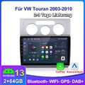 Autoradio Für VW Touran 1T1 1T2 1T3 Carplay Android 13 GPS NAVI SWC DAB+ 2+32G