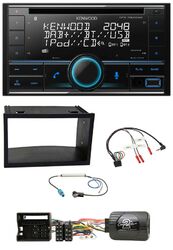 Kenwood CD 2DIN DAB USB Lenkrad Bluetooth Autoradio für VW Polo Passat Quadlock