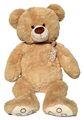 XXL TEDDYBÄR 100 cm gross beige Plüschbär Teddy Plüsch Plüschtier Bär Kuschelbär