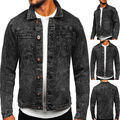 Jeansjacke Sweatjacke Übergangsjacke Jacke Classic Men Casual Herren BOLF Motiv