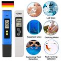 ph TDS Meter Messgerät Wassertester Digital Wasser Wert EC Tester NEU LCD DE