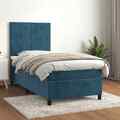 Boxspringbett mit Matratze Bettgestell Polsterbett Lattenrost Bett Samt vidaXL