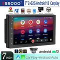 2 DIN 7 Zoll 32G Android 13 Autoradio Carplay WiFi Bluetooth GPS NAVI RDS FM KAM