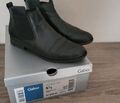 GABOR Stiefelette flach Schwarz Nappa Gr.38,5  Bzw. 5 1/2