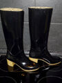 ROMIKA Vintage Gummistiefel Gr. 38 Absatz Heel PVC 80er Topchic!